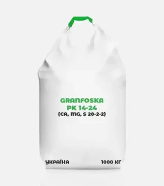 Добриво комплексне Granfoska PK 14-24 (Ca, Mg, S 20-2-2) (Гранфоска), 1 000 кг (Україна)