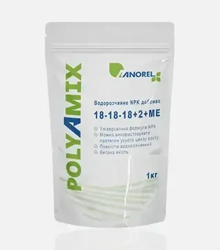 Мікродобриво Anorel Polyamix NPK 18-18-18 + ME (Анорел Поліамікс), 1 кг