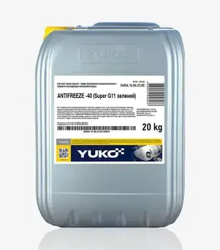 Антифриз Yuko-40 Super G11 зеленый, 20 кг