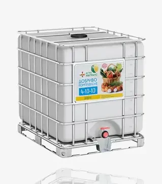 Удобрение комплексное Жидкое Удобрение комплексное NPK 4-10-10(ЖКУ), 1 000 кг (Агрохимтранс)