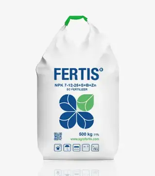 Добриво комплексне NPK 7-12-25+S+B+Fe+Mn+Zn, 500 кг (Fertis)