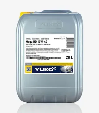 Моторное масло Yuko Mega HD 10W-40, 20 л