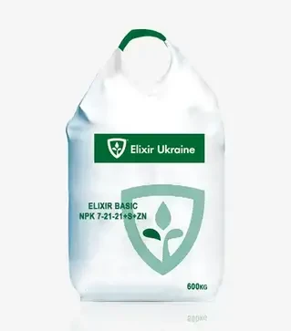 Удобрение комплексное Elixir Basic NPK 7-21-21+S+Zn (Эликсир Бейсик), 600 кг (Elixir Zorka)