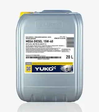 Моторное масло Yuko Mega Diesel 15W-40, 20 л