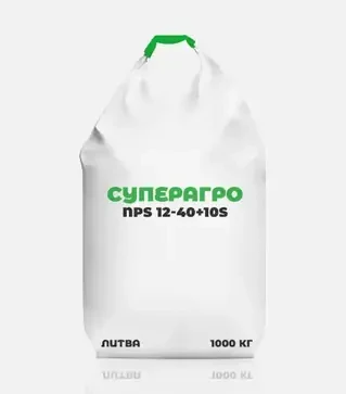 Удобрение фосфорное Суперагро NPS 12-40+10S, 1 000 кг (Литва)